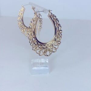NEW…Gold hoop earrings OS (one size) from Forever21